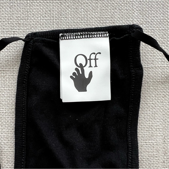 OFF-WHITE Black & White Diagonal Mask - Picture 7 of 8